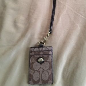 Coach ID/card lanyard